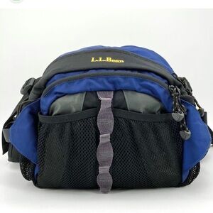 L.L. Bean Black and Gray large waist bag.